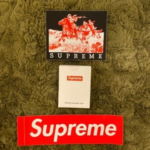 Supreme shower cap unopened w/ 2 free stickers.